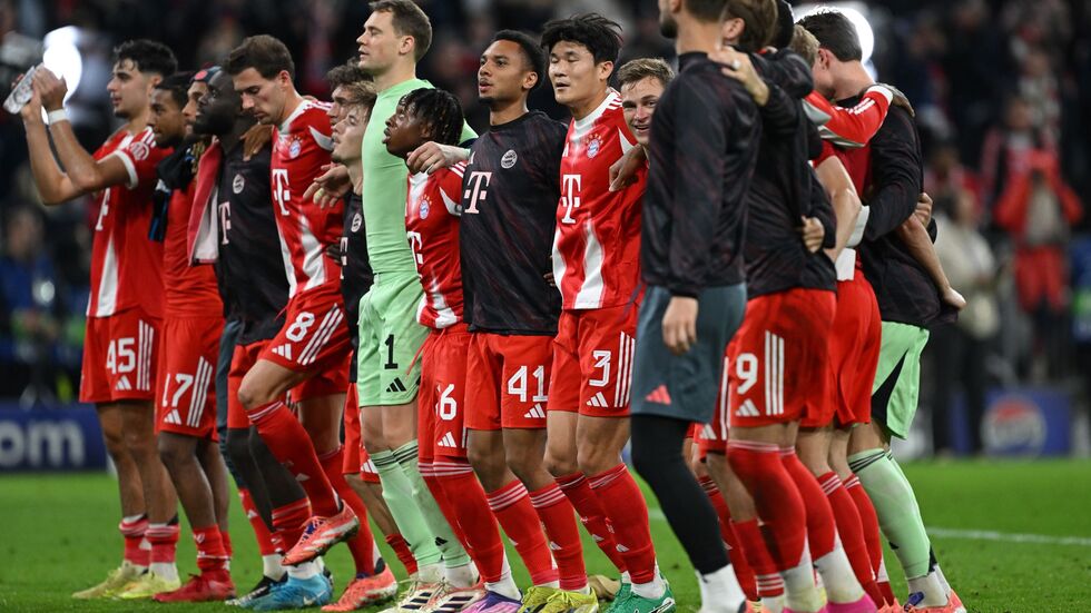 Die Bayern kommen aus dem Jubeln nicht mehr heraus. Die Bayern kommen aus dem Jubeln nicht mehr heraus.