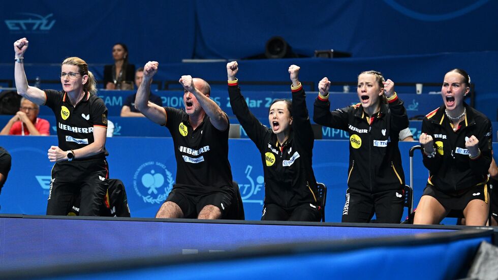 Die deutschen Tischtennis-Frauen haben den EM-Titel gewonnen. Die deutschen Tischtennis-Frauen haben den EM-Titel gewonnen.