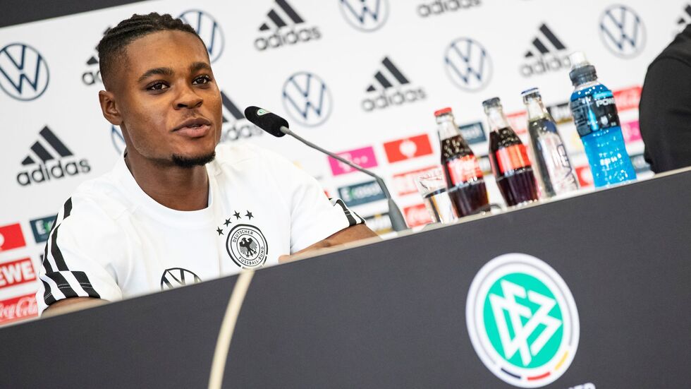 Der Leipziger Ridle Baku wurde nun von Bundestrainer Julian Nagelsmann wieder nominiert. (Archivbild) Der Leipziger Ridle Baku wurde nun von Bundestrainer Julian Nagelsmann wieder nominiert. (Archivbild)