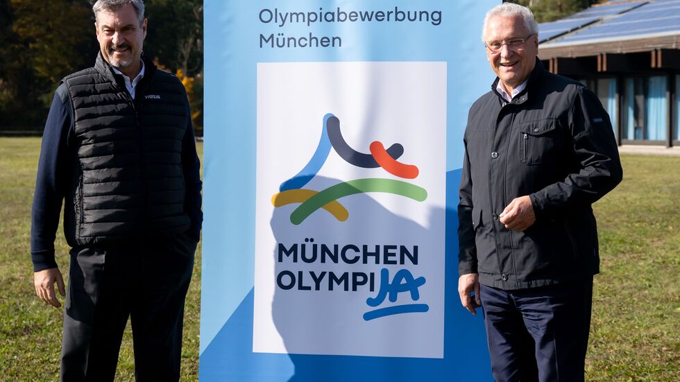 Die Politik, etwa Ministerpräsident Markus Söder (links) und Innenminister Joachim Herrmann (rechts), sind für Olympia. (Archivfoto) Die Politik, etwa Ministerpräsident Markus Söder (links) und Innenminister Joachim Herrmann (rechts), sind für Olympia. (Archivfoto)