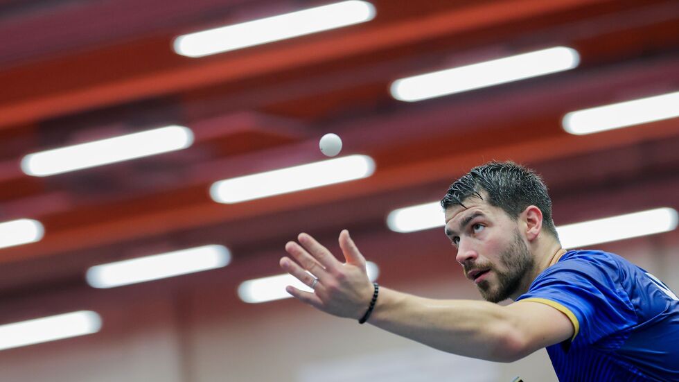 Im EM-Halbfinale: Patrick Franziska und die deutsche Tischtennis-Nationalmannschaft. Im EM-Halbfinale: Patrick Franziska und die deutsche Tischtennis-Nationalmannschaft.