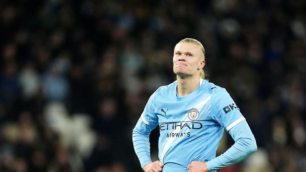 Hatte das Nachsehen: Manchesters Superstürmer Erling Haaland. 