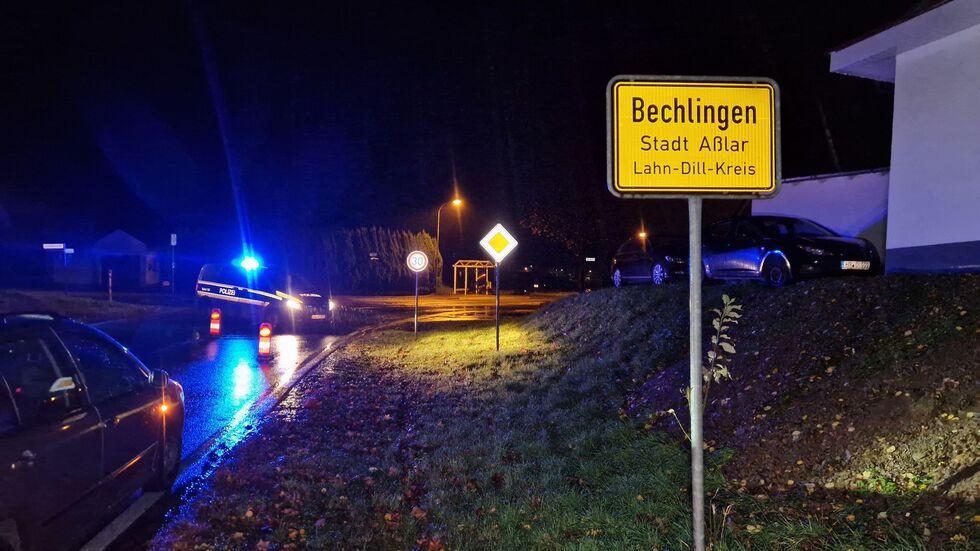 Die Polizei war in Aßlar-Bechlingen im Einsatz.  Die Polizei war in Aßlar-Bechlingen im Einsatz.
