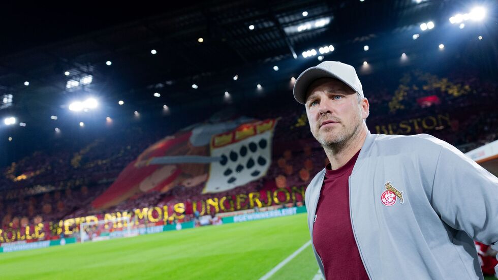 Leidtragender einer Fehlentscheidung: Kölns Trainer Lukas Kwasniok. Leidtragender einer Fehlentscheidung: Kölns Trainer Lukas Kwasniok.