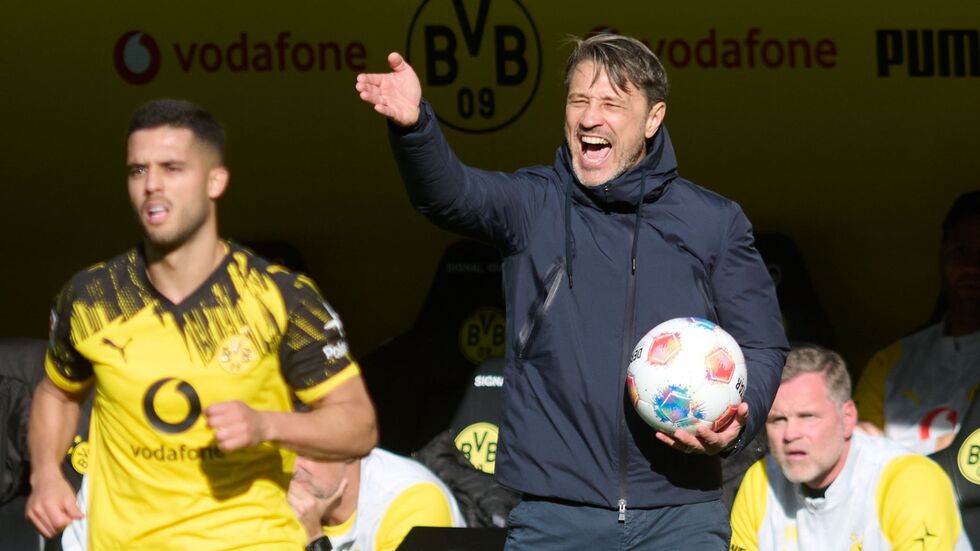 BVB-Coach Niko Kovac ärgert sich über den verpassten Sieg. 