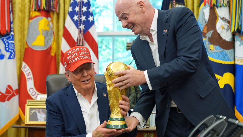 US-Präsident Donald Trump hat einen engen Draht zu FIFA-Chef Infantino. (Archivbild)