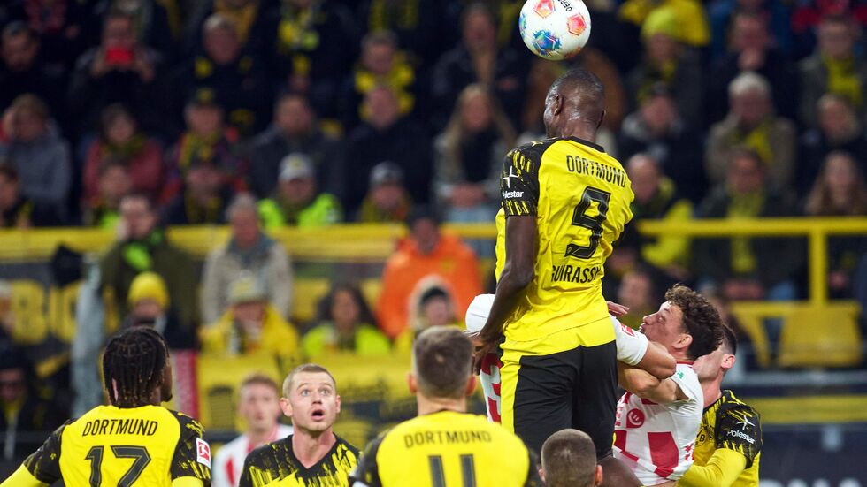Glücklos: BVB-Stürmer Serhou Guirassy. Glücklos: BVB-Stürmer Serhou Guirassy.