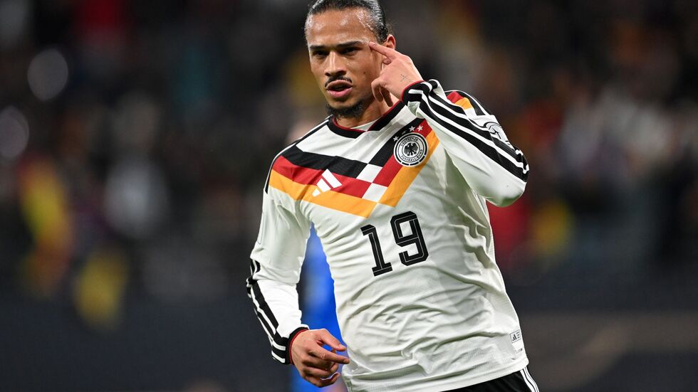 Er sollte sich bewähren - Leroy Sané traf gleich doppelt.  