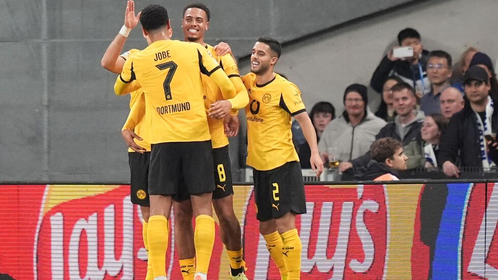 Dortmund jubelt in Kopenhagen. Dortmund jubelt in Kopenhagen.