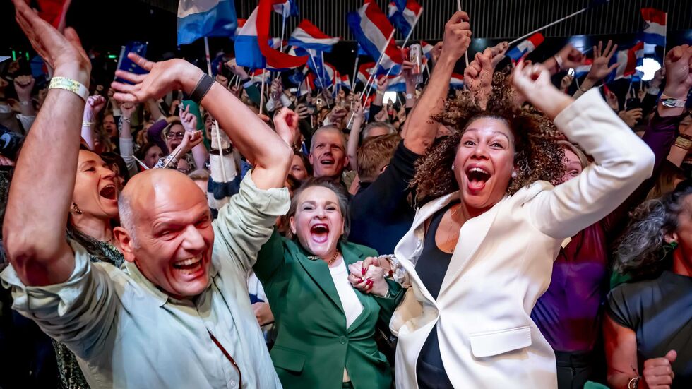 Die Mitte-Links-Partei D66 hat nach ersten Zahlen die Parlamentswahl in den Niederlanden gewonnen.  Die Mitte-Links-Partei D66 hat nach ersten Zahlen die Parlamentswahl in den Niederlanden gewonnen.