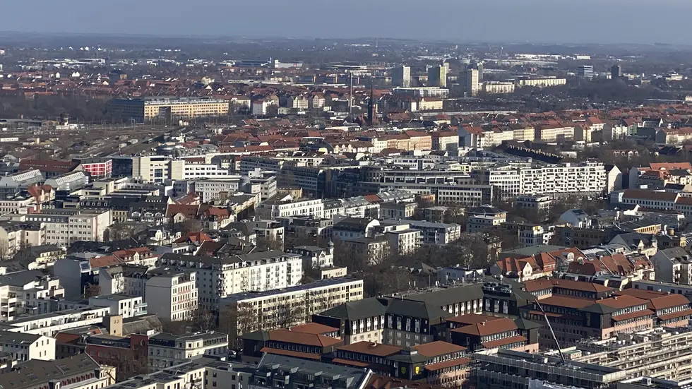 Blick über Leipzig (Symbolbild).