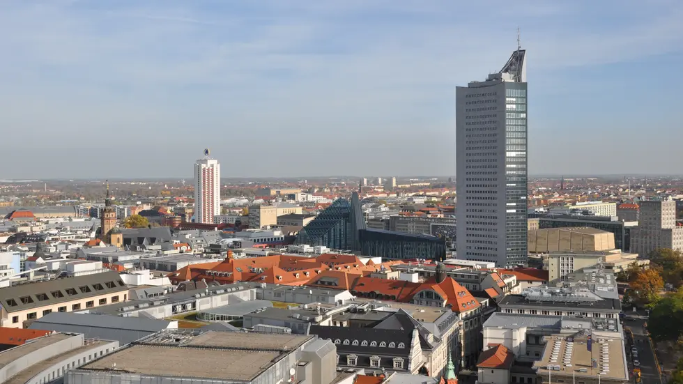 Blick über Leipzig (Symbolbild).