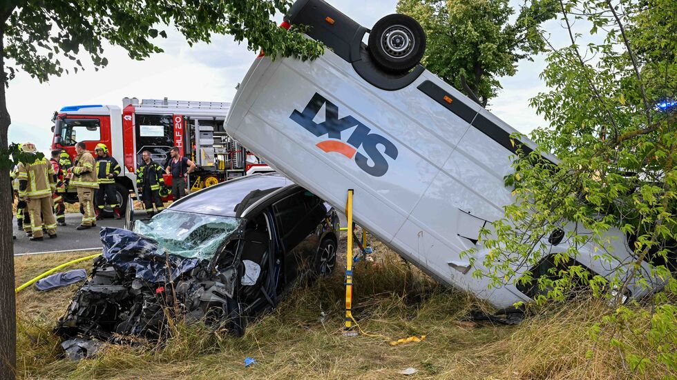 Der Aufprall muss sehr heftig gewesen sein.