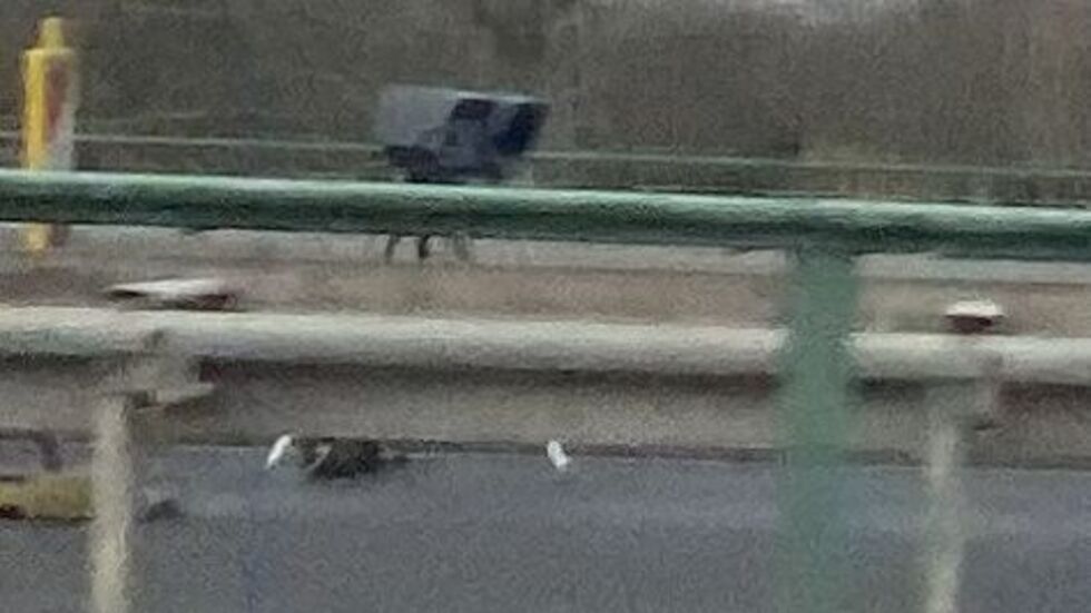 Die Radarfalle auf der Agra-Brücke südlich von Leipzig. Hier steht sie mitten in der Tempo-50-Zone, daran gibt´s nichts zu meckern. Die Radarfalle auf der Agra-Brücke südlich von Leipzig. Hier steht sie mitten in der Tempo-50-Zone, daran gibt´s nichts zu meckern.