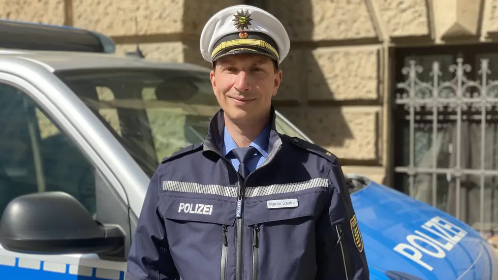 Martin Sauter, der Leiter der Verkehrspolizeiinspektion Leipzig, hat am Dienstag den Einsatz am Wilhelm-Leuschner-Platz persönlich geleitet.