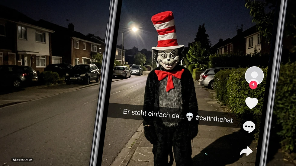 Der virale Social-Media-Trend 'The Cat in the Hat' sorgt aktuell für Aufsehen (Symbolbild, KI-generiert). Der virale Social-Media-Trend 'The Cat in the Hat' sorgt aktuell für Aufsehen (Symbolbild, KI-generiert).