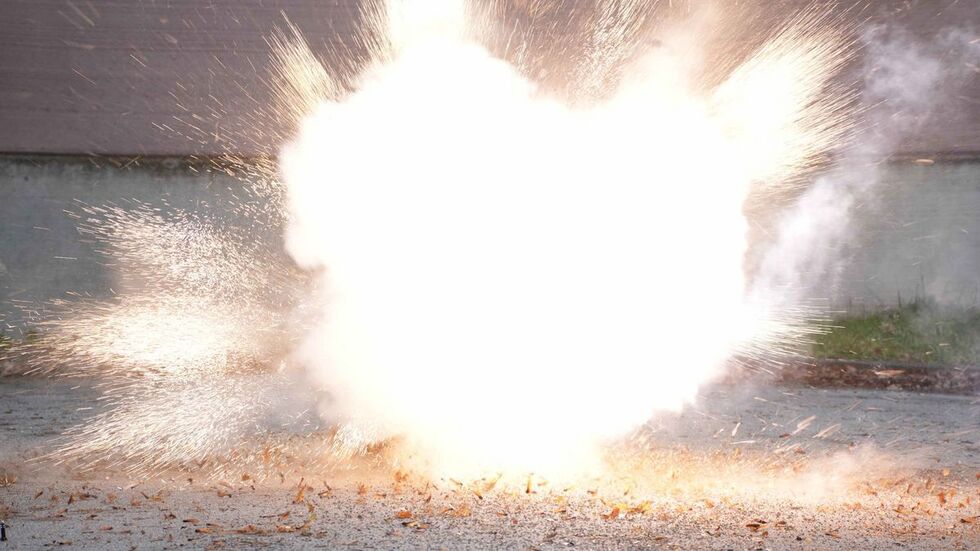 Eine Explosion (Symbolbild).