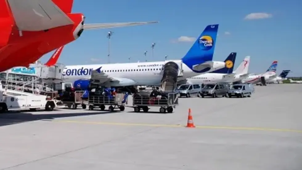 Flugzeuge am Flughafen Leipzig/Halle (Symbolbild).