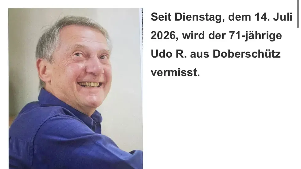 Mit diesem Foto sucht die Polizei nach dem Vermissten.