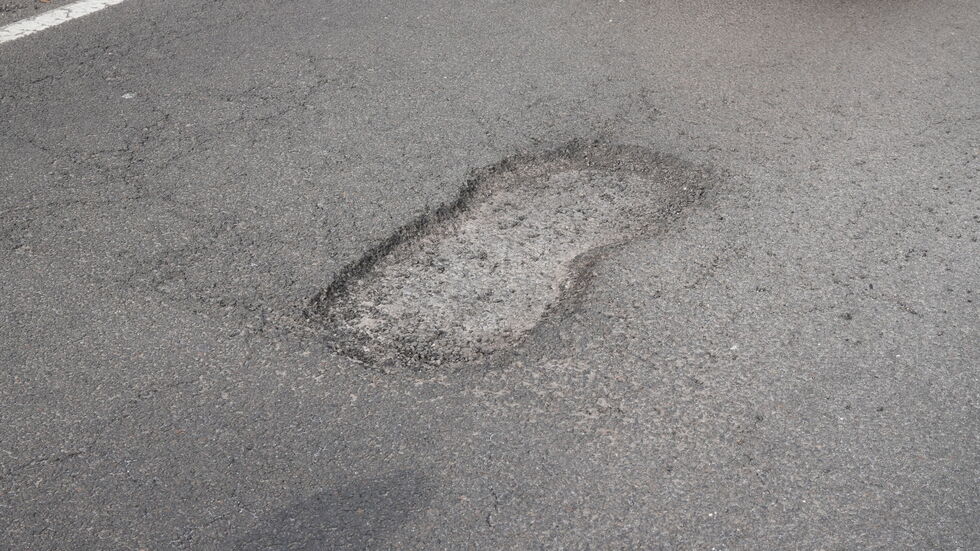 Das Loch, das hoffentlich bald gestopft wird. Das Loch, das hoffentlich bald gestopft wird.