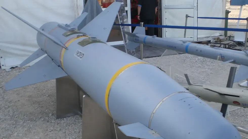 Symbolbild: Es zeigt einen Marschflugkörper (AGM-142) der israelischen Armee.