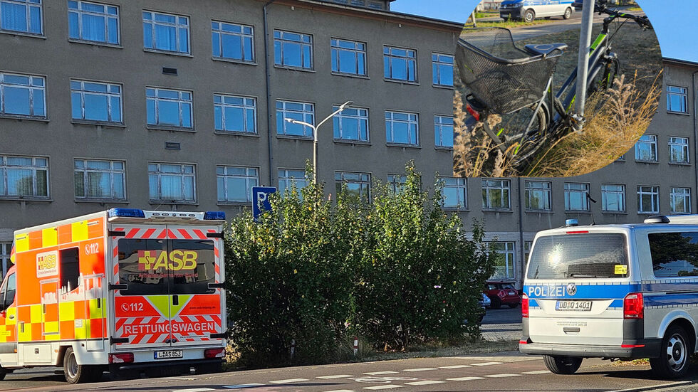 Auf der Torgauer Straße in Leipzig ist am Dienstagvormittag ein Fahrrad mit einem Auto zusammengestoßen.
