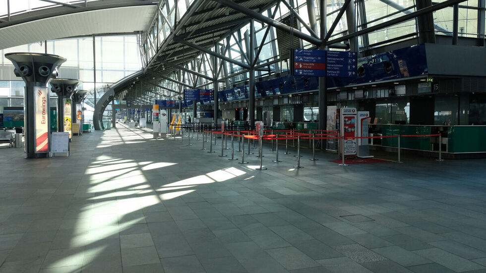 Im Flughafen Leipzig/Halle mussten sechs Passagiere unten bleiben (Symbolbild).