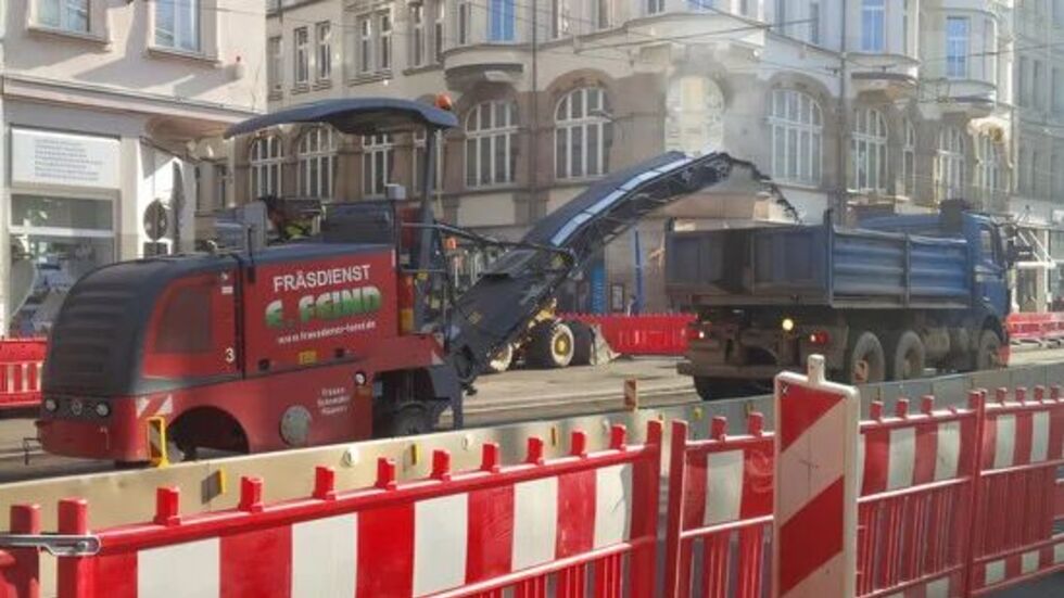 Auf der Karl-Liebknecht-Straße befindet sich bereits seit Ende Juni eine große Baustelle.