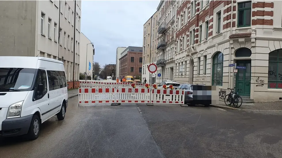 Die Straße wurde voll gesperrt.