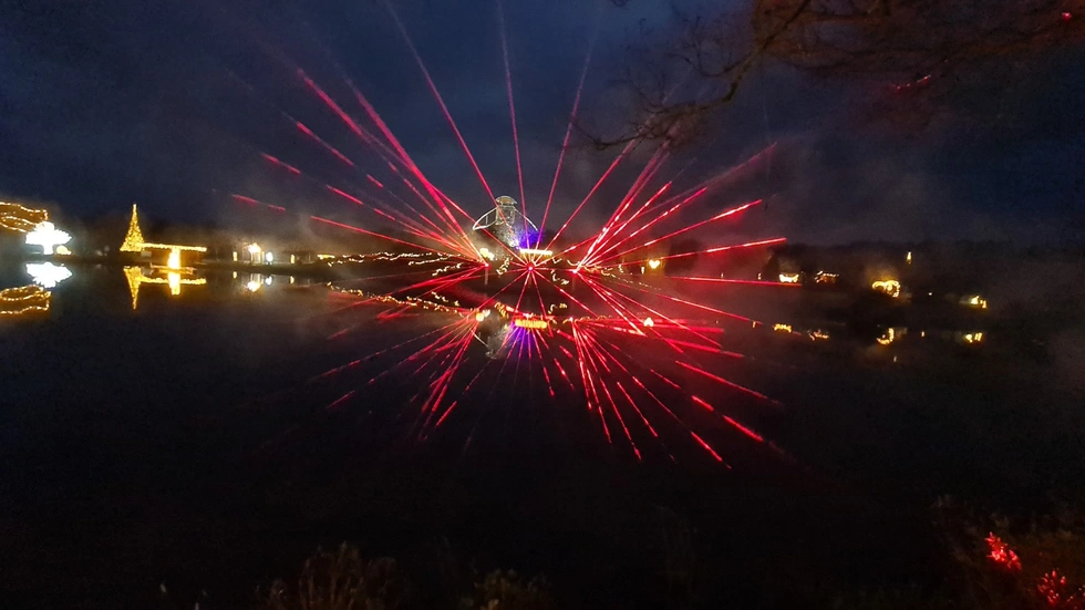 Lasershow im Sonnenlandpark Lasershow im Sonnenlandpark