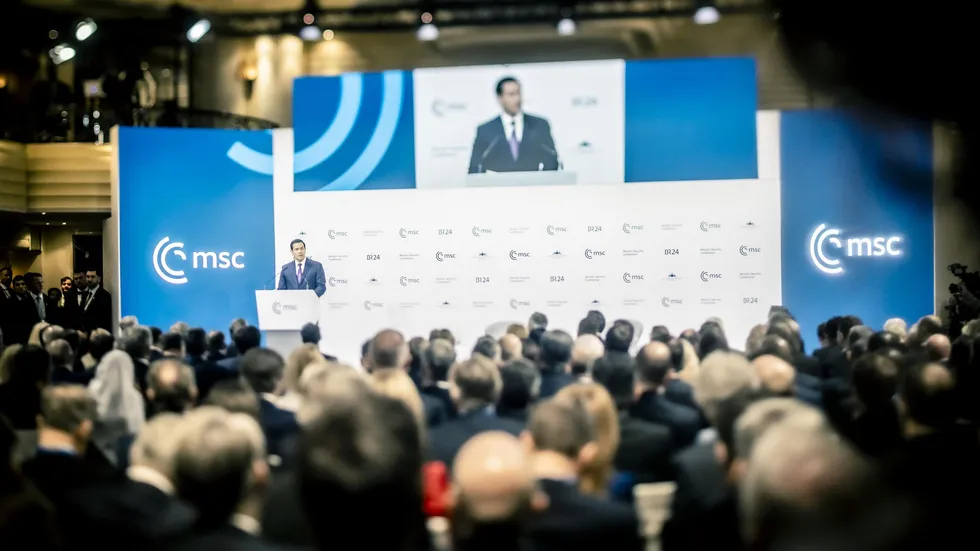 Ein Foto bei der Münchner Sicherheitskonferenz im Februar 2026 (Symbolbild).
