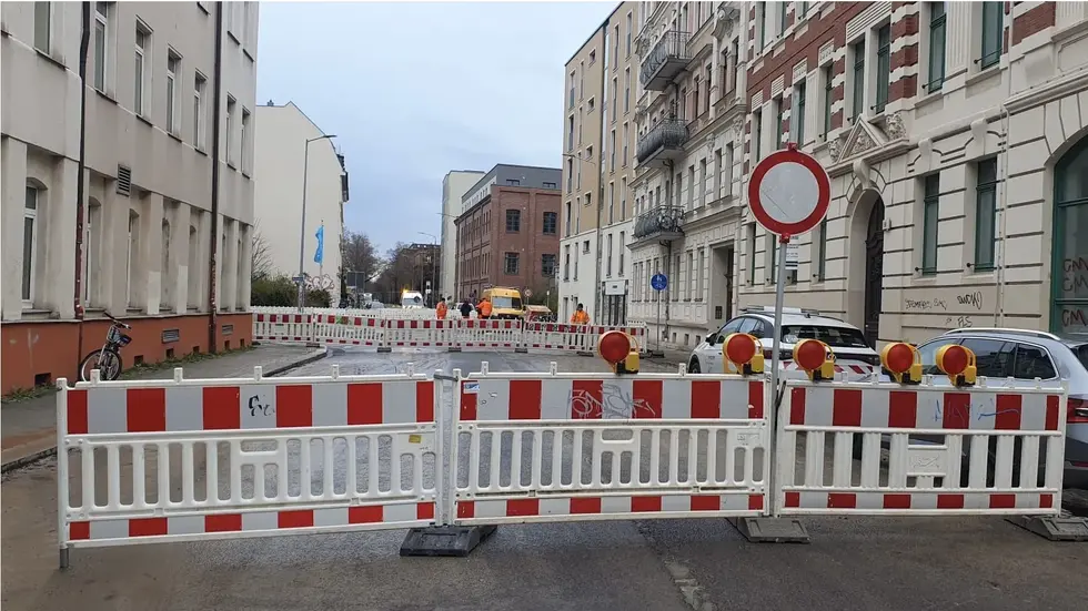 Die Straße wurde voll gesperrt.
