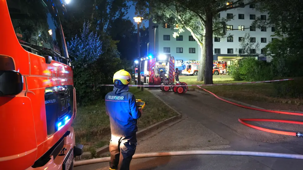 Am Einsatzort. Am Einsatzort.