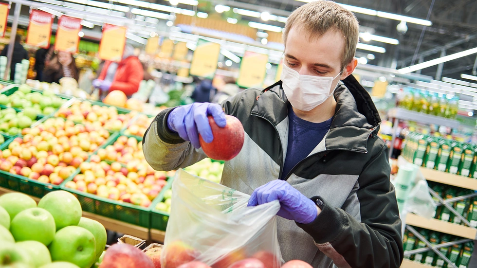Symbolbild Maskenpflicht beim Einkaufen