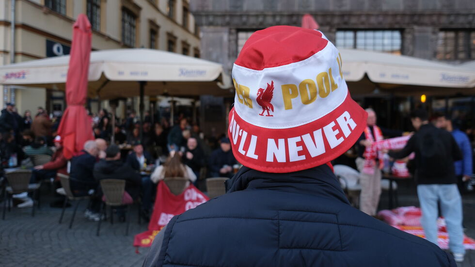 Fans vom FC Liverpool am Mittwoch in Leipzig. Fans vom FC Liverpool am Mittwoch in Leipzig.