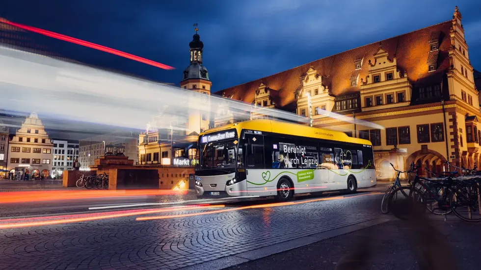 Der Angriff passierte in einem Linienbus der Leipziger Verkehrsbetriebe (Symbolbild).