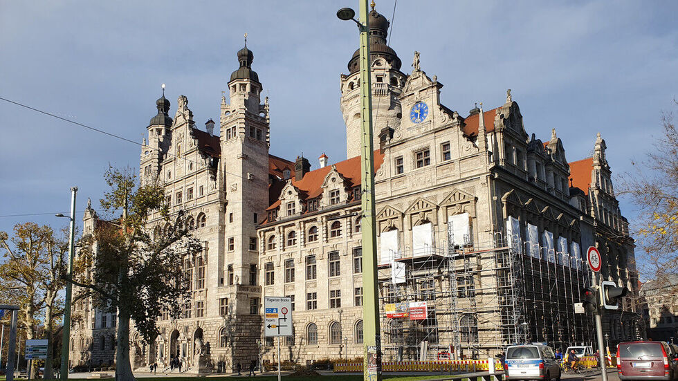 Das neue Rathaus in Leipzig. Hier hat der Leipziger Stadtrat getagt.
