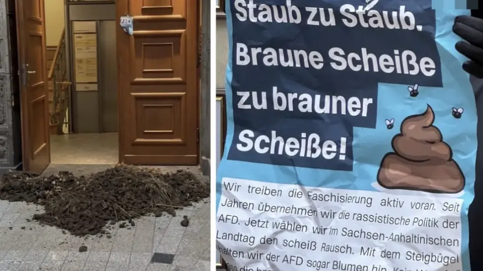 Die CDU hat den Kack-Anschlag auf ihren sozialen Netzwerk gepostet. Die CDU hat den Kack-Anschlag auf ihren sozialen Netzwerk gepostet.