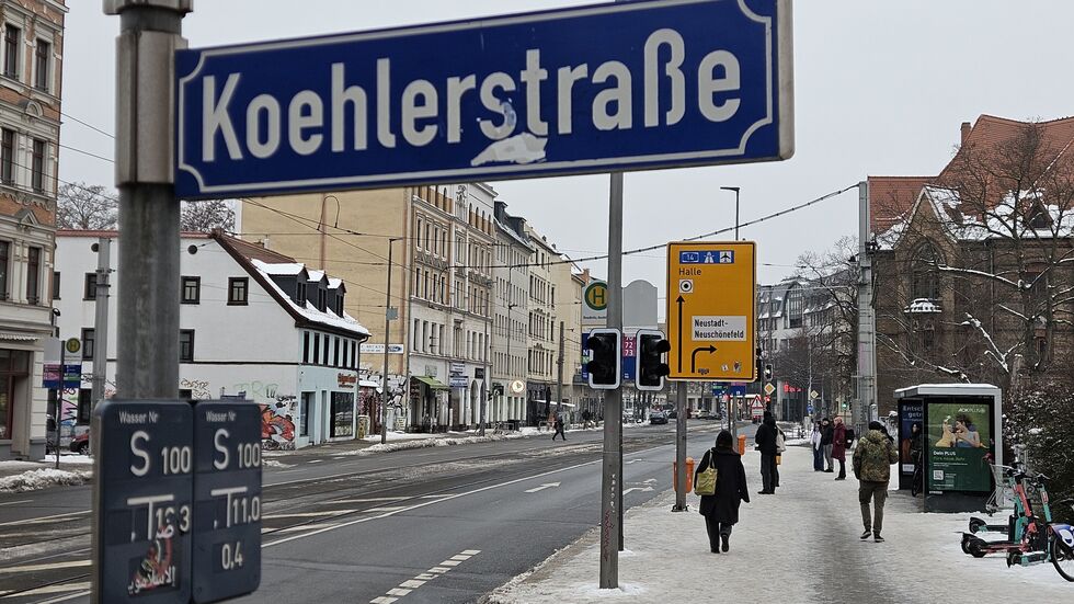 Die Haltestelle Köhlerstraße im Leipziger Stadtteil Neustadt-Neuschönefeld, hier passierte der Angriff.