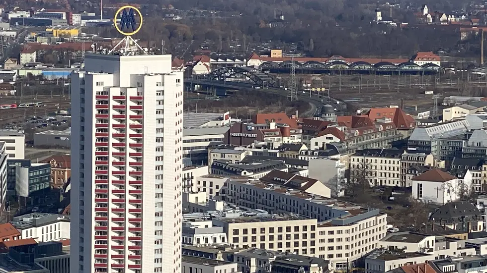 Das Wintergartenhochhaus ist Leipzigs höchstes Wohnhaus (Symbolbild).