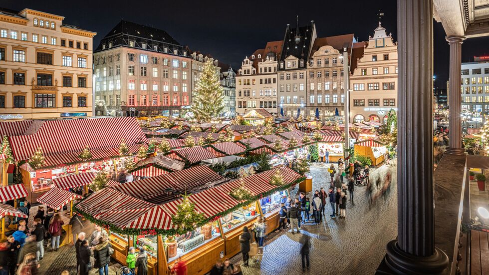 Der Leipziger Weihnachtsmarkt - ein Bild aus früheren Jahr (Symbolbild). Der Leipziger Weihnachtsmarkt - ein Bild aus früheren Jahr (Symbolbild).