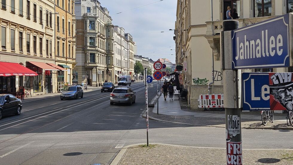 Hier in Leipzig passierte der Raubüberfall.
